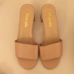 Marais Nude Slides (size 8)